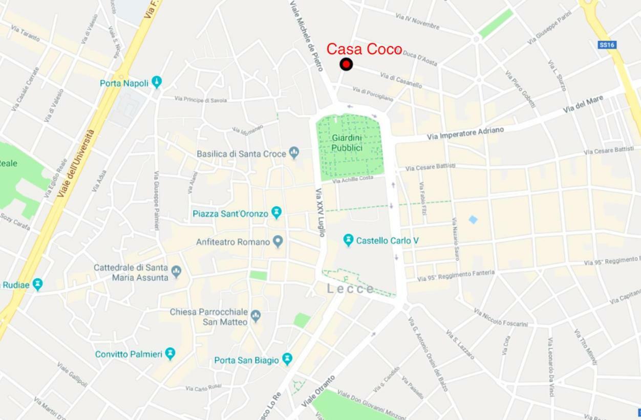 Apartmán Casa Coco Lecce Exteriér fotografie